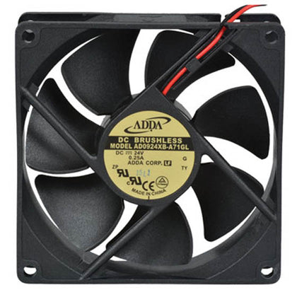 FAN DC 24V 3.6X1IN .25A W/2WIRE CFM:3800 RPM:66.9 NOISE:42.6DBA