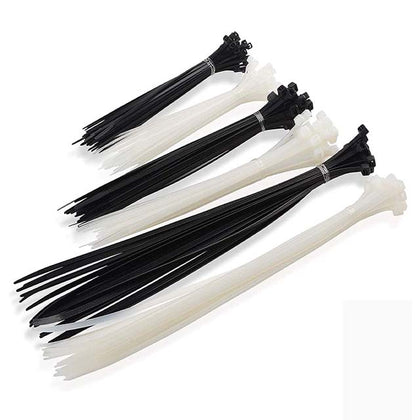 CABLE TIES ASSORTED SIZES & COLORS 150PC/BAG