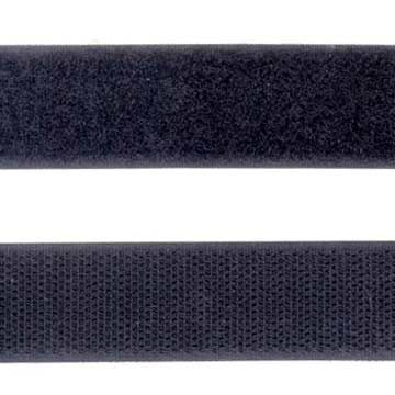 VELCRO HOOK & LOOP SQUARE 1X3 IN BLK ADHESIVE 4PCS/PACK