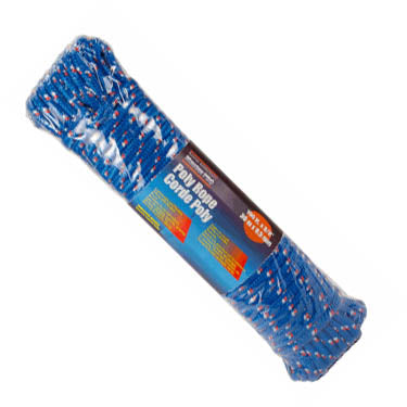 ROPE POLY TWISTED 100FTX3/8IN BLUE