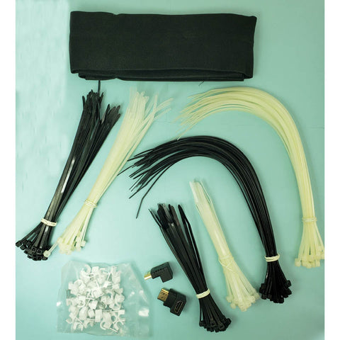 CABLE ORGANIZER KIT CABLE TIES CABLE CLAMPS 2 HDMI COUPLER RA