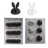 CORD KEEPER BLACK/WHITE 6PCS/PK ASSORTED DESIGN