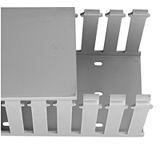 DUCT SLOTTED 1(W)X1.5(H)X78(L)IN 4MM SLOT 1.4MM THICK GREY