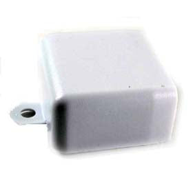 RACEWAY END CAP 1.5IN FLAT WHT SCREW MOUNT
