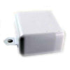 RACEWAY END CAP 1.5IN FLAT WHT SCREW MOUNT