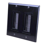 WALL PLATE FOR BULK CABLE DECORA STYLE DUAL BLACK