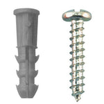 SCREWS  NAILS  WALLPLUGS KIT HOOKS AND PUSH PINS ALSO