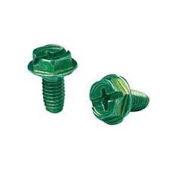 GROUNDING SCREW 10-32 X 1/2INCH GREEN