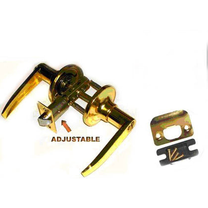 LEVER HANDLE WITH LOCK GOLD PLAT PLATED