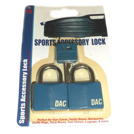 LUGGAGE LOCK BRASS WITH VINYL BLUE COVER