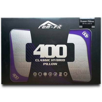 PILLOW FIRM QUEEN 20 X 30IN HYBRID 400 SERIES