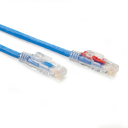 PATCH CORD CAT5E BLUE 1FT LOCKABLE CABLE