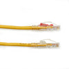 PATCH CORD CAT6 YELLOW 7FT LOCKABLE CABLE