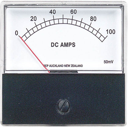 PANEL METER DC 0-50AMP 2.8X2.4IN 50MV WITHOUT SHUNT