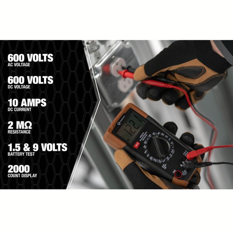 MULTIMETER DIGITAL 10A W/BASIC CATIII 300V CATII 600V