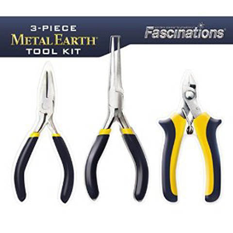 TOOL KIT CLIPPER FLAT & NEEDLE NOSE PLIERS  METAL EARTH 3PC/SET