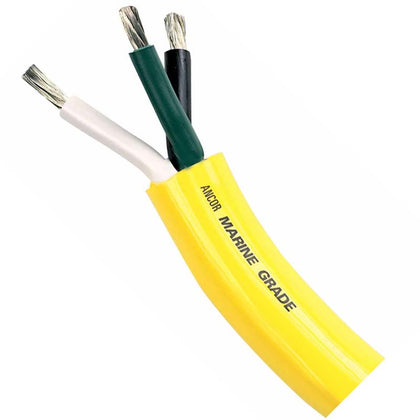CABLE 3C 16AWG STR UNSH 300FT FT1 600V 105C YEL SPOOL MARINE