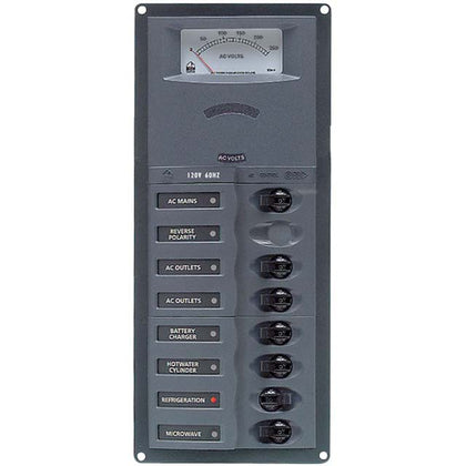 CIRCUIT BREAKER PANEL 6SP 1DP 230VAC WITH ANALOG METER