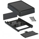 PROJECT BOX 4.4X2.5X.8IN PLAS BLACK WITH BATTERY COMPARTMENT