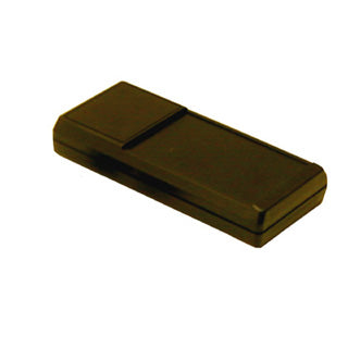PROJECT BOX 7.3X3.3X1.3IN PLAS BLACK WITH BATTERY COMPARTMENT