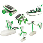 SOLAR EDUCATIONAL KIT 6 IN 1. 21 SNAP PARTS TO BUILD 6 MODELS