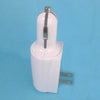 USB WALL/CAR CHARGER 5VDC IP:12V/100V OP:5V 600MA/1A W/LED