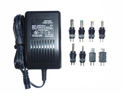PSU SW 3-7.5VDC 2.1A 9-12VDC 1.7A IP:100-240VAC (8 DC PLUGS)