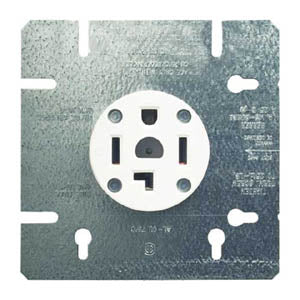 ELECTRICAL RECEPTACLE 30A/250V NEMA 14-30R ALUM FOR DRYER