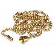 PULL CHAIN 3FT BRASS EXTENSION CHAIN #6 BALL