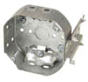 ELECTRICAL BOX 4 INCH OCTAGON CLAMPS & J BRACKET