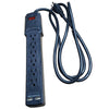 POWER BAR 6 O/LET 6FT CORD BLK 2 USB PORT