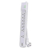 POWER BAR 7 O/LET 6FT CORD RA PL SURGE PROTECT W/2USB 3.4A 2100J