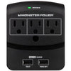 WALL TAP 3-OUTLET 540 JOULES 2 USB O/LET 2.1A