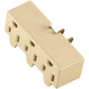 WALL TAP 3-OUTLET IVORY