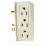 WALL TAP 6-OUTLET 15A 125V 1875W WITH SIDE ENTRY OUTLETS