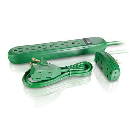 POWER BAR 6 O/LET SURGE PROTECT 245J 3FT W/EXT CORD & WALL TAP