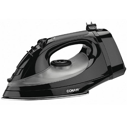 STEAM IRON WITH RETRACTABLE CORD AUTO SHUT-OFF BLACK