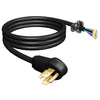 INST CORD 4/10 6FT 250V 30A BLK FOR DRYER/GAS ELECTRIC RANGE