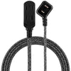 EXTENSION CORD 2/16 8FT BLK/GRY 3 OUTLETS 13A 125V