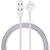 EXTENSION CORD 2/16 8FT WHT/GRY 3 OUTLETS 13A 125V