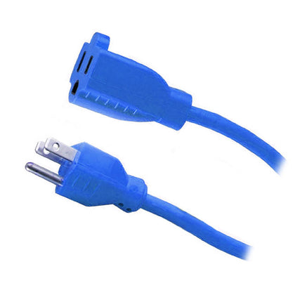 EXTENSION CORD 3/16 8FT SJTW BLU OUTDOOR 13A 125V