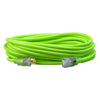 EXTENSION CORD 3/10 100FT GREEN SJTW LIGHTED ENDS 15A 125V -40F