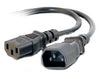 JUMPER CORD 3/14 25FT RND BLACK SJT