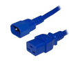JUMPER CORD 3/14 6FT RND BLU SJT C14 TO C19 FT2 105C 15A/250V