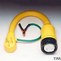 POWERCORD STRAIGHT ADAPTER 50A 125V LOCKING CONNECTOR