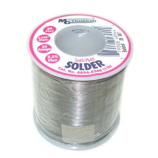 SOLDER WIRE 60/40 REGULAR 1LB 23AWG 0.025IN RA CORE