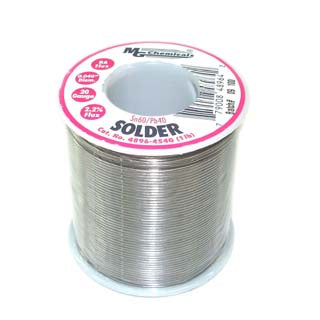 SOLDER WIRE 60/40 REGULAR 1LB 20AWG 0.04IN RA CORE