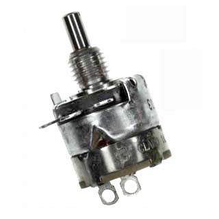 POT LOG 500K SW 1/4IN RND 25MM SOL SPLIT KNURL SHAFT