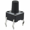 PUSH SWITCH MOM 1P1T NO PCST SQR 6X6MM ACTUATOR HT 3.5MM BLK