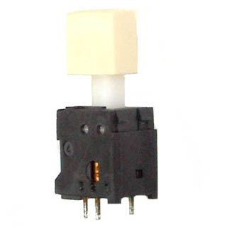 PUSH SWITCH MOM 1P1T NO PCST UNTH 13X10MM ACTUATOR HT 15.20MM